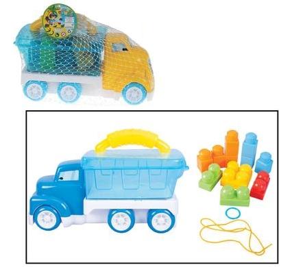 Truck with Building Blocks - Construction Toy Set