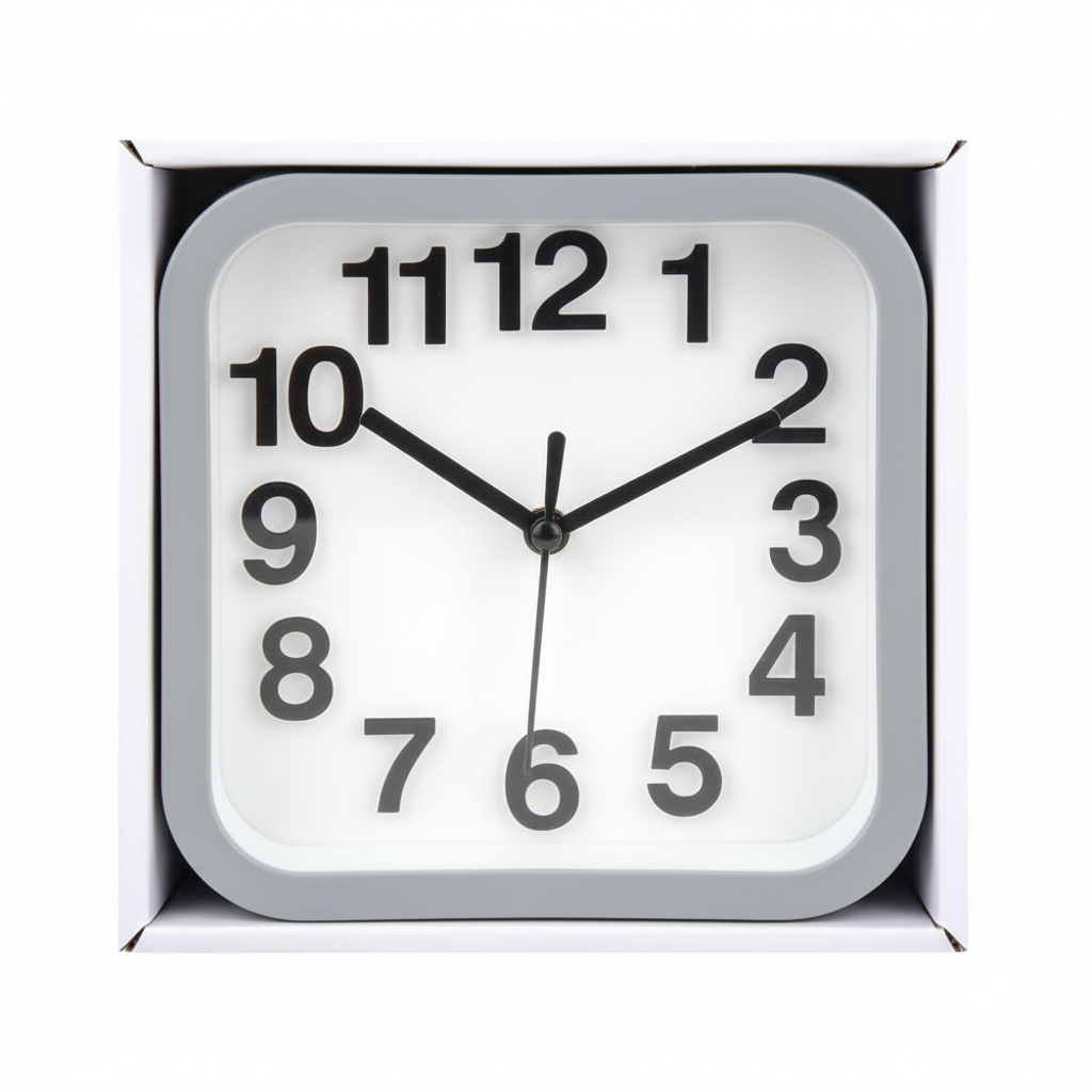 Alarm Clock (10 x 12 cm) - Various Colours