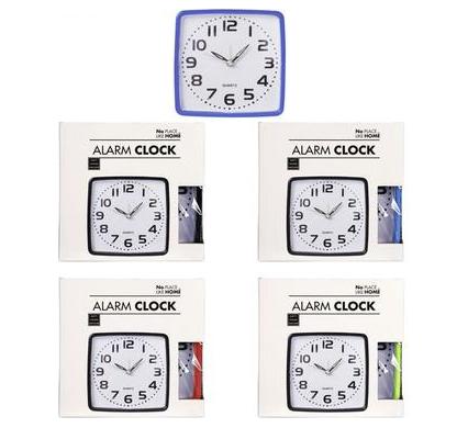 Alarm Clock - 12 cm - Assorted Colour Cases