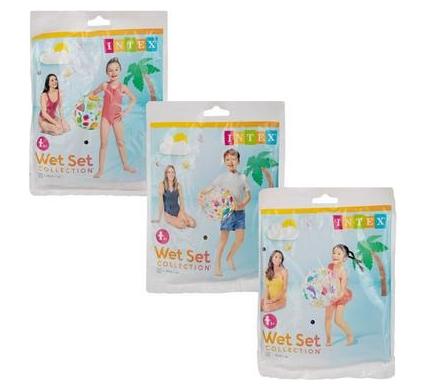 Intex Lively Beach Ball - 51 cm Diameter - Suitable for Ages 3 and Up