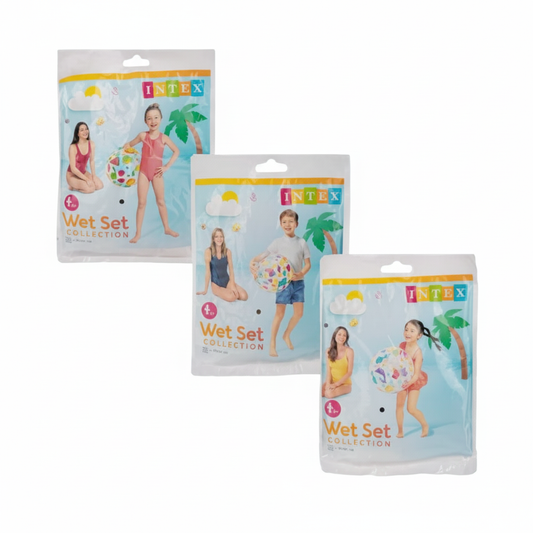 Intex Lively Beach Ball - 51 cm Diameter - Suitable for Ages 3 and Up