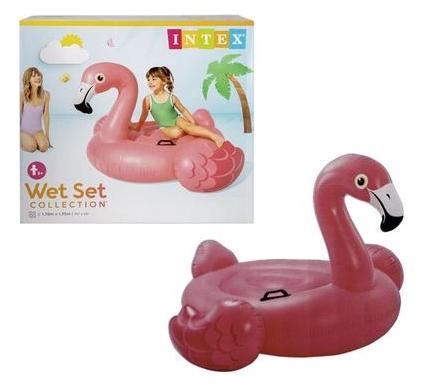 Intex Flamingo Ride On Inflatable Pool Float - 142 x 137 x 97 cm