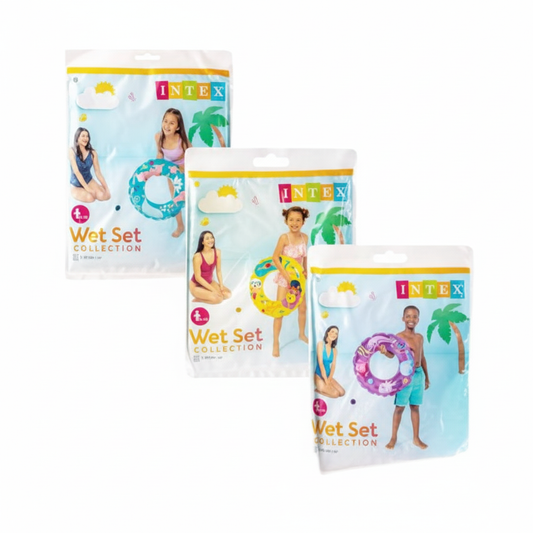 Intex Swim Ring - 61 cm - Assorted Colors - For Ages 6 to 10 Years