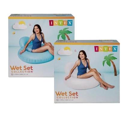Intex Pillow Back Pool Lounger - 137 x 122 cm
