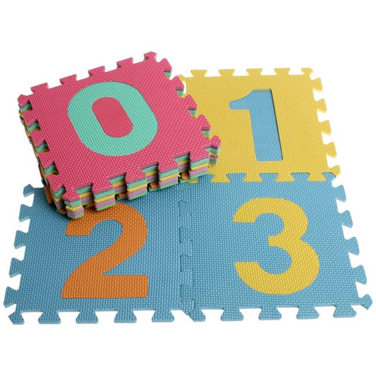 EVA Numbers Carpet - 10 Pieces - 28.5 x 28.5 cm