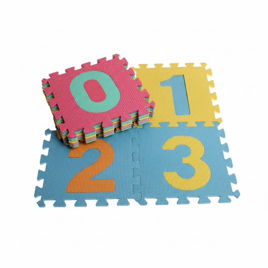 EVA Numbers Carpet - 10 Pieces - 28.5 x 28.5 cm