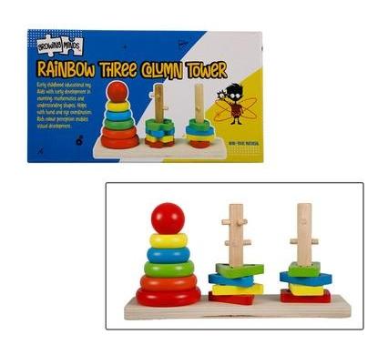 Educational Wooden Shape Sorter - 22.5 x 12 cm