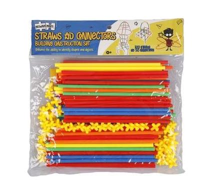Educational Connection Straws - 100 Straws - 50 Connectors