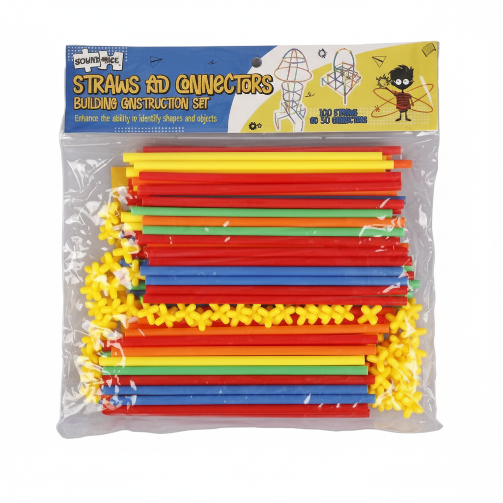 Educational Connection Straws (100 Straws, 50 Connectors)