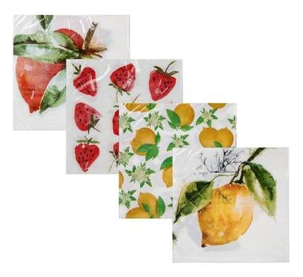 Serviettes Two Ply - 33 cm - 20 Pieces - Fruit