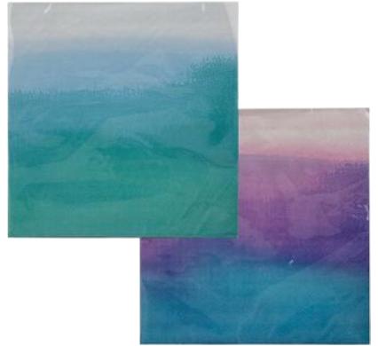 Serviettes Two-Ply - 33 cm - 20 Pieces - Ombre - Assorted