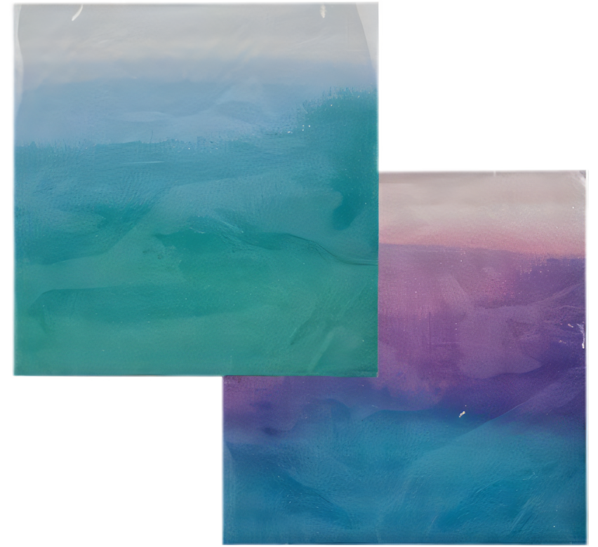 Ombre Two-Ply Serviettes (33 cm, 20 Pieces) - Assorted