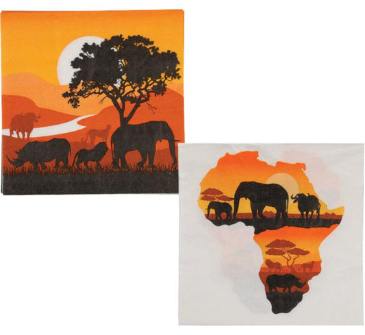 Serviettes Two Ply - 33 cm - 20 Pieces - Big Five