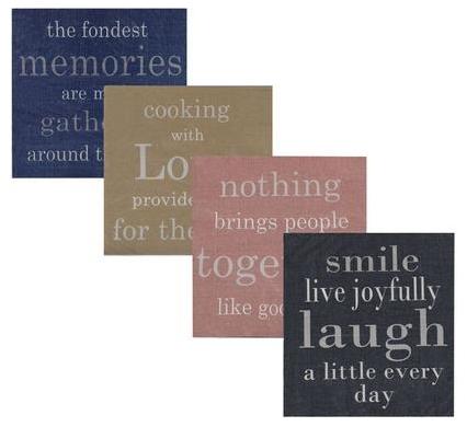 Serviettes Two Ply - 33 cm - 20 Pieces - Sayings