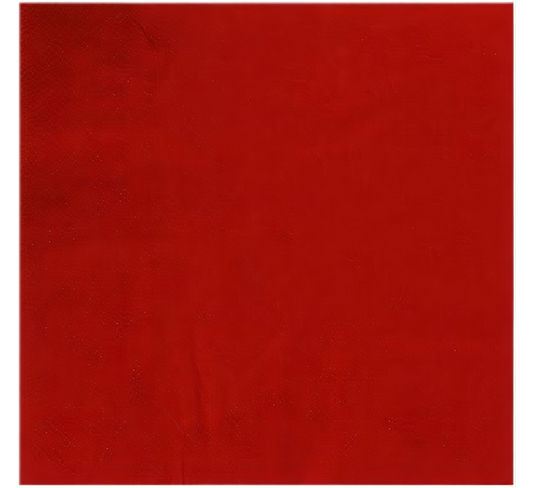Red 2-Ply Serviettes (33 cm) - Pack of 20