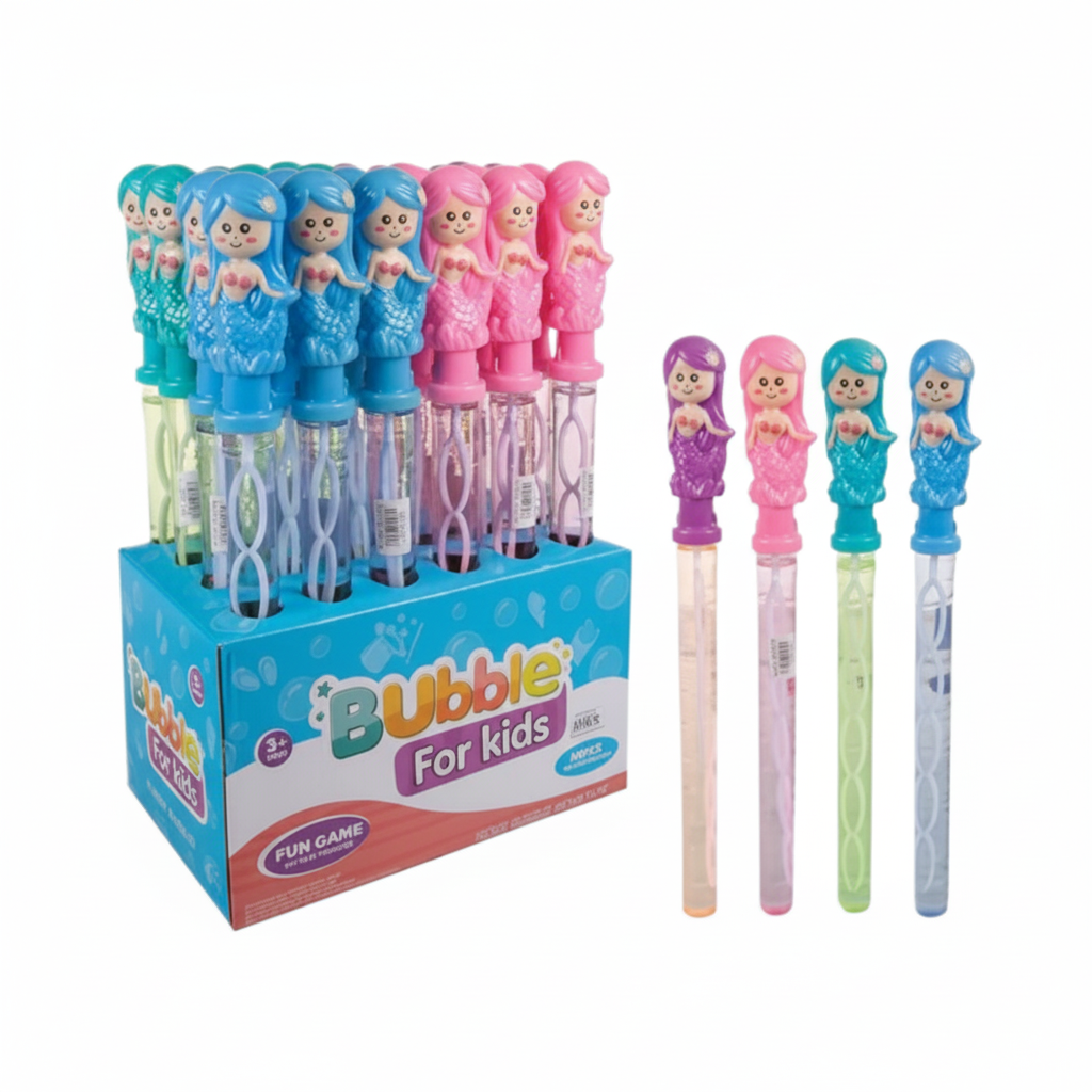 Mermaid Bubble Wand (36 cm) - Various Colours