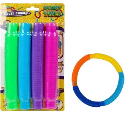 Novelty Sensory Tube - Plastic - 4 Pieces