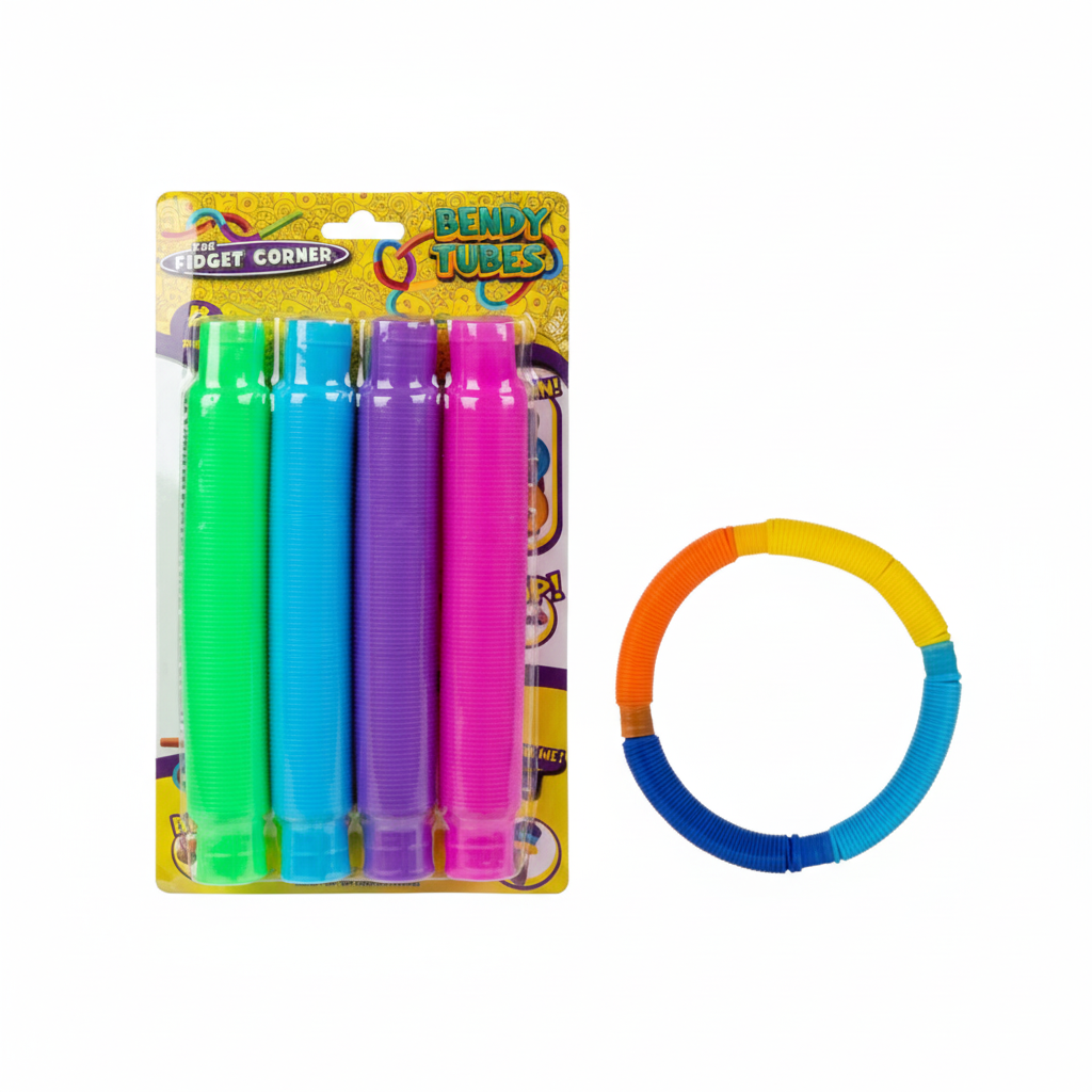 Plastic Novelty Sensory Tube - 4 Pieces