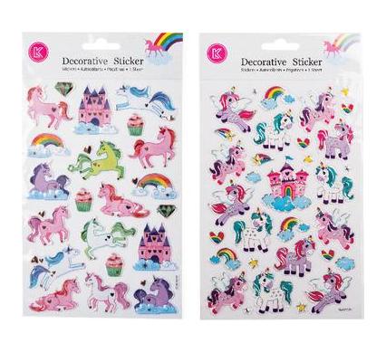 Unicorn Embossed Foil Outline Unicorn - Assorted