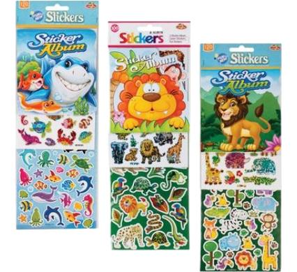 Sticker Album and Stickers - Assorted