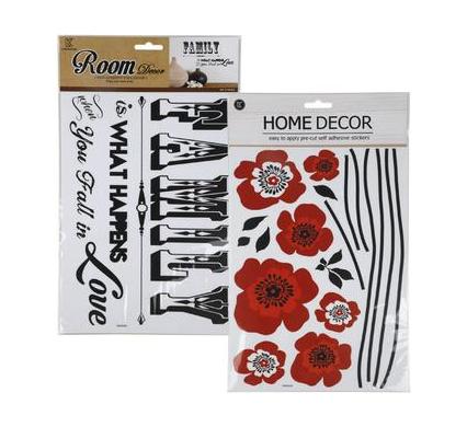 Room Decor with Words or Flowers - Assorted Designs