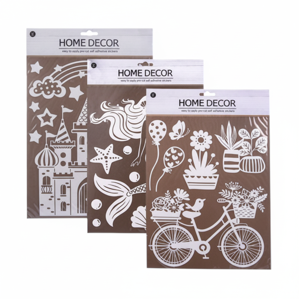 Room Decoration with Glitter - Assorted Designs