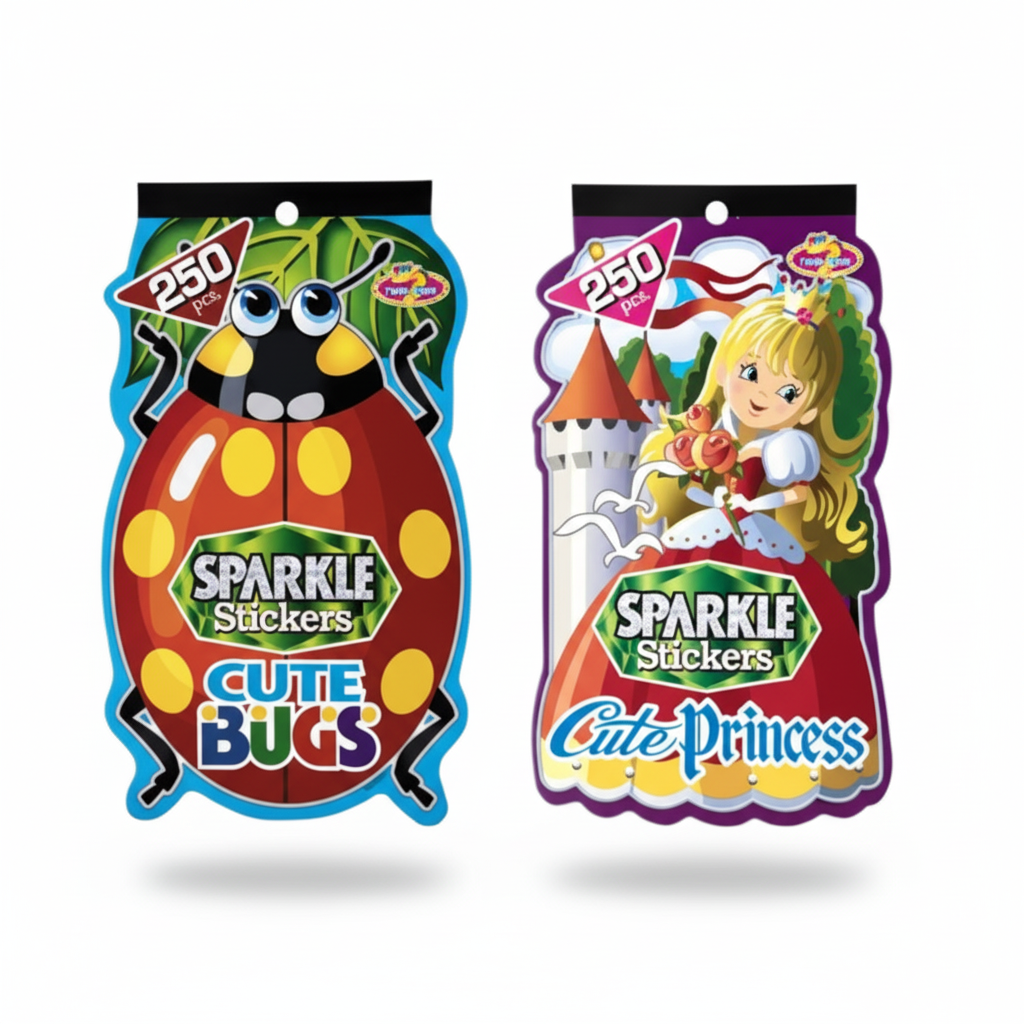 Sparkle Stickers (Book of 250) - Assorted