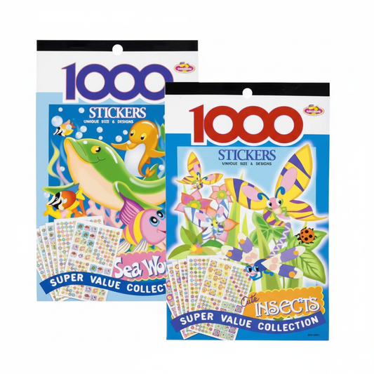 Super Value Sticker Book, Assorted (1000 Pieces)