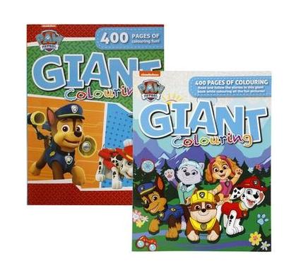 Book Colouring Giant Paw Patrol - 400 Pages - Assorted