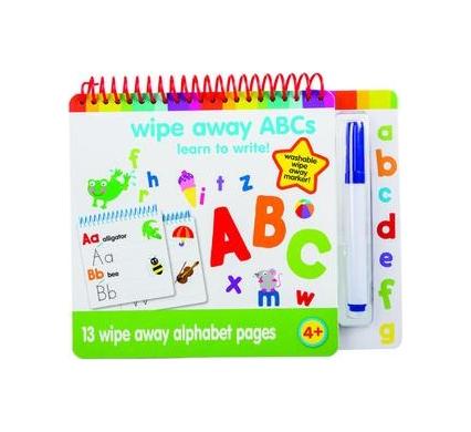 Wipeable Educational Letters Book - Reusable Writing Practice