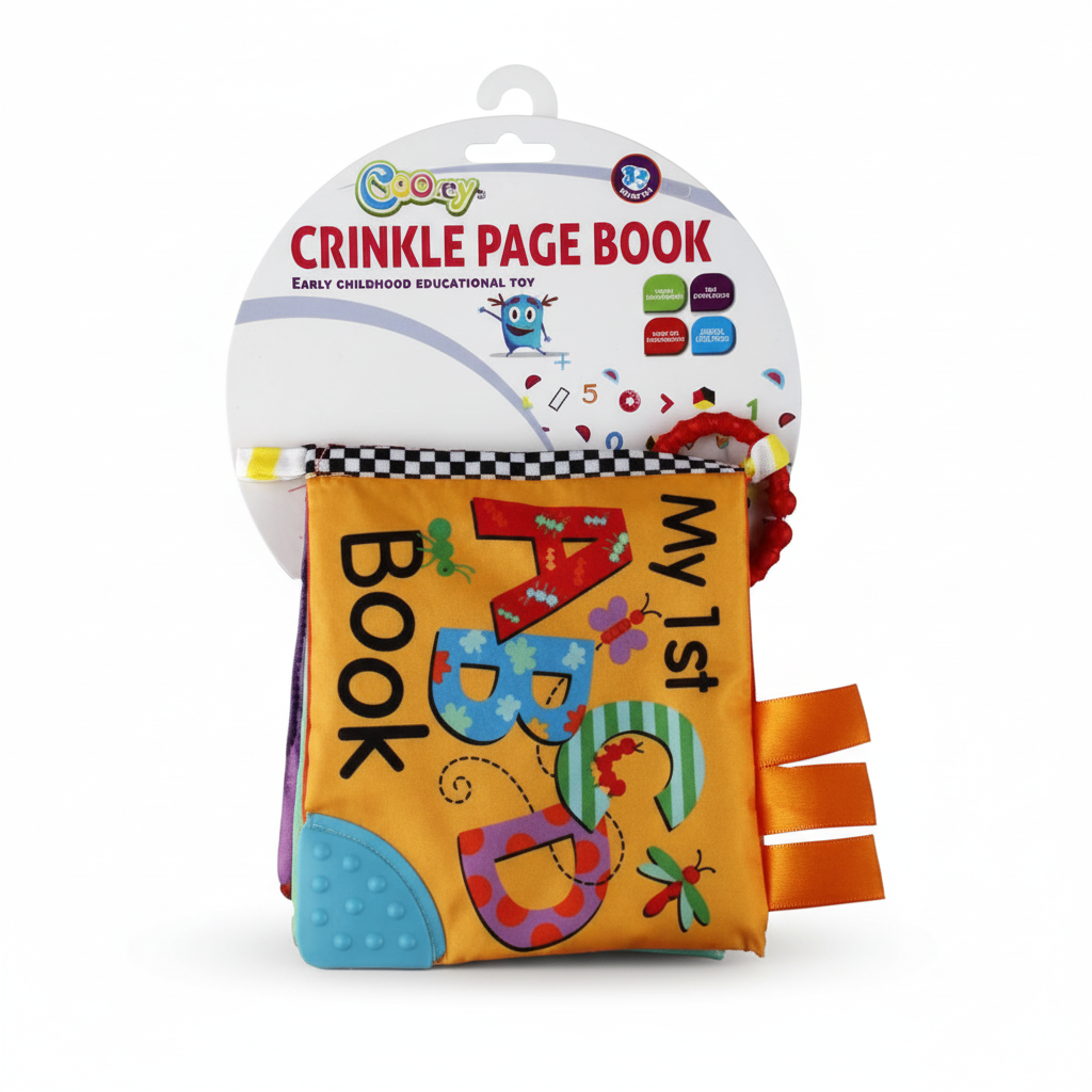 Baby Sensory Educational Toy Book with Crinkle Pages