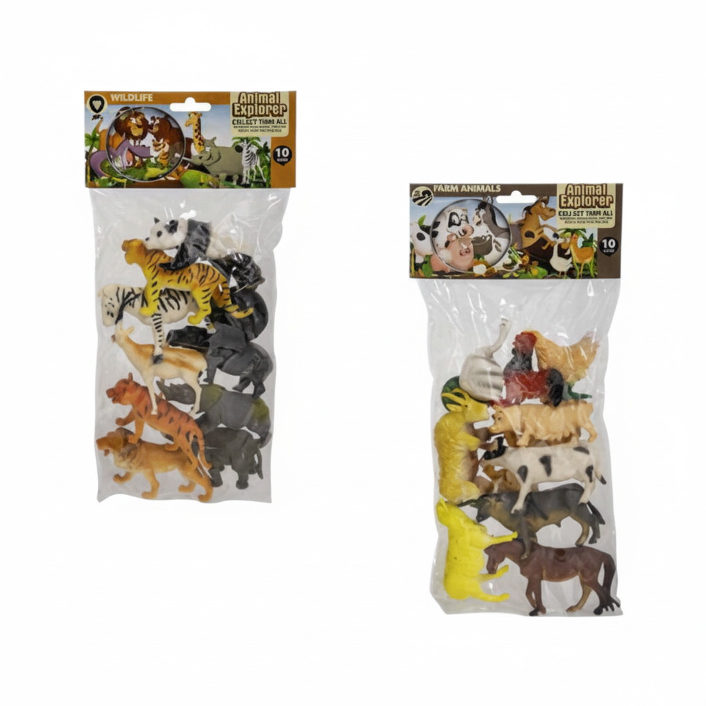 Animal Kingdom Playset with Assorted Designs (10 Pieces)