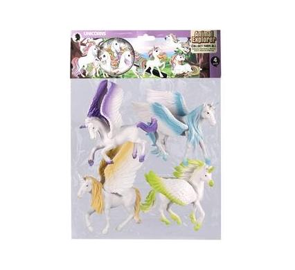 Animals Unicorn Figures - 4 Piece Set - 13-15 cm