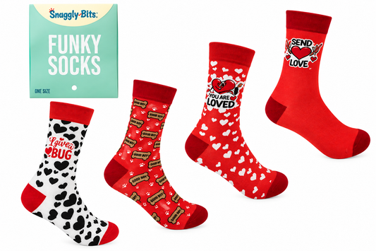 Unisex Love Socks with Assorted Designs (Pack of 4 Pairs)
