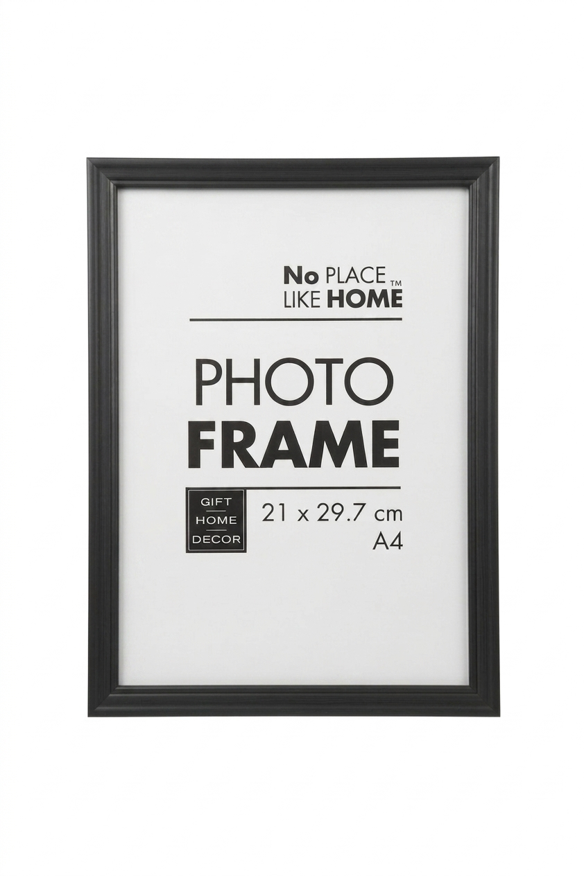A4 Stepped Black Certificate Frame. Glass Front (Bulk Supply)