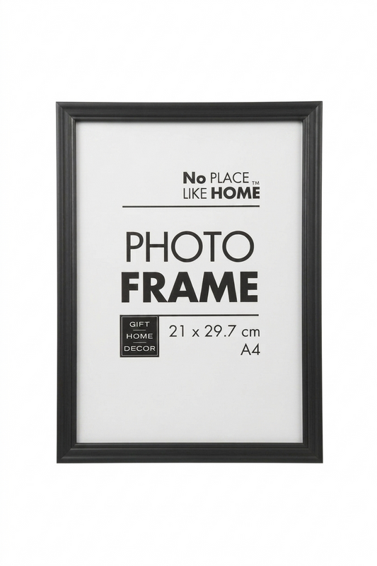 Black Plastic Frame for A4 Certificate. Glass Front (Bulk Supply)