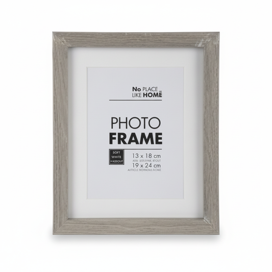 Rustic Grey Wooden Picture Frame - 13 x 18 cm