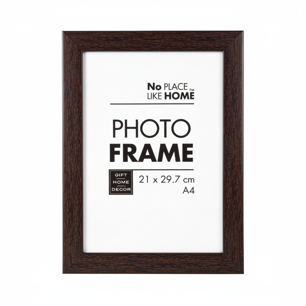 Mahogany Finish Plastic Frame for A4 Size Photo or Certificate