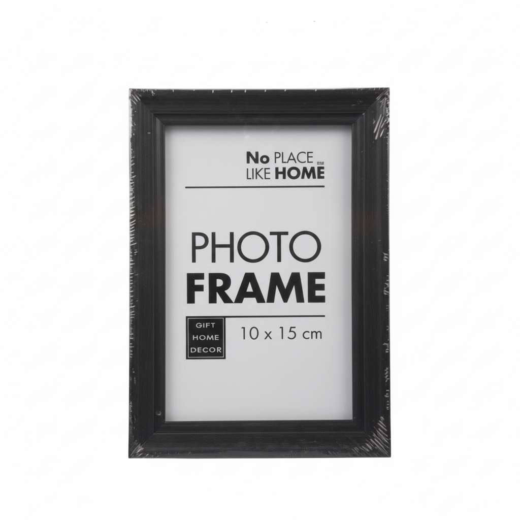 Plastic Frame with Black Wood Finish for 10 x 15 cm Photo