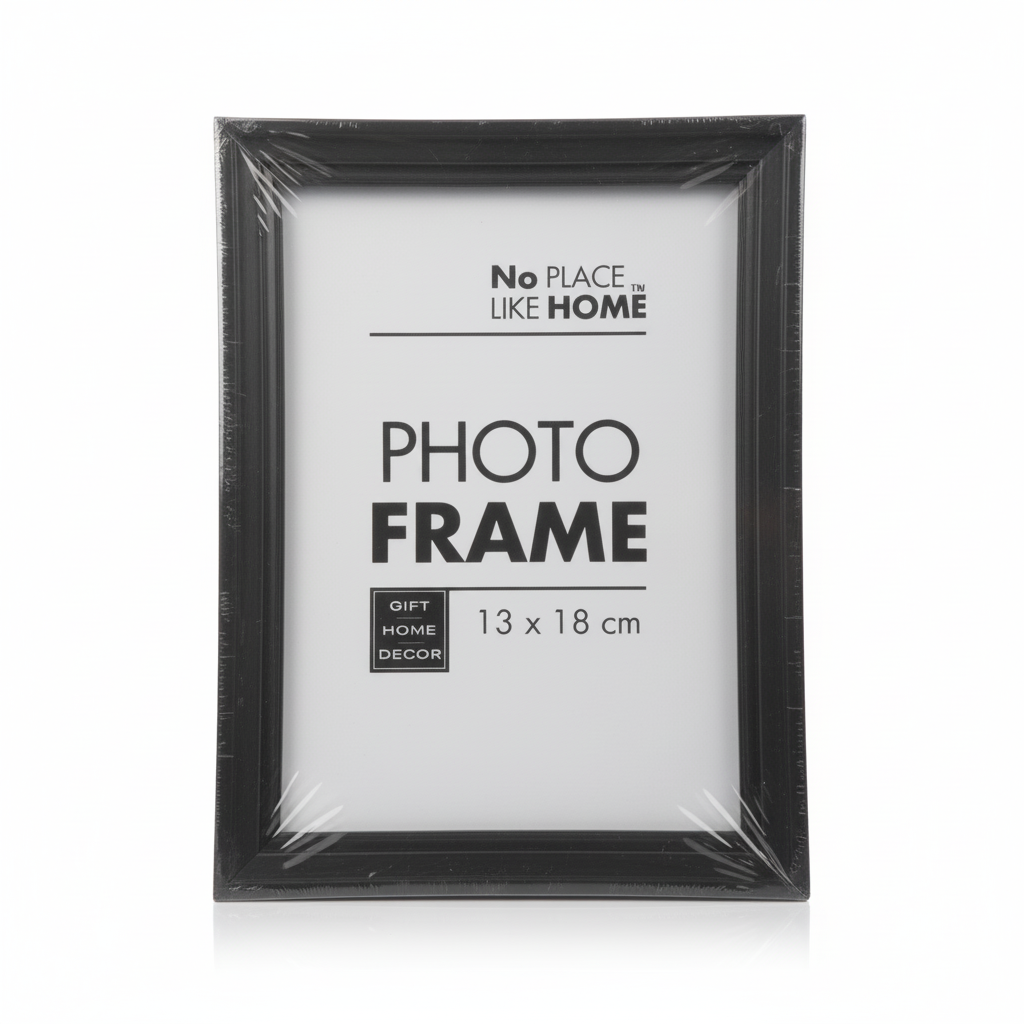 Black Finish Wood Photo Frame for 13 x 18 cm Photo