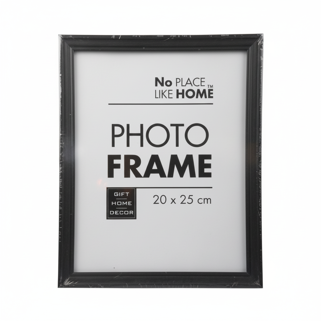 Plastic Black Finish Frame for 20 x 25 cm Photo