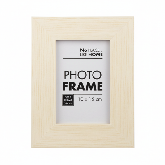 White Plastic Border Picture Frame for 10 x 15 cm Photo