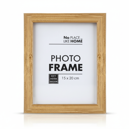 Medium Density Fibreboard Picture Frame with Bamboo Effect (15 x 20 cm)