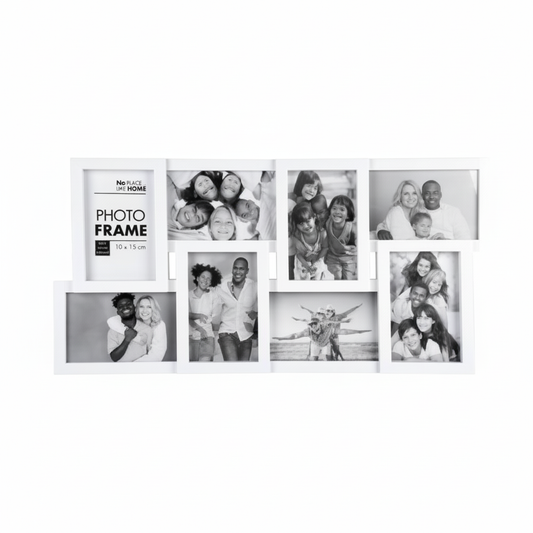 Plastic Picture Frame Collage with 8 Openings