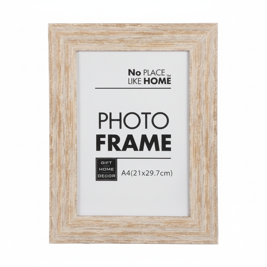 Plastic Picture Frame with Mustard Distressed Finish (A4)