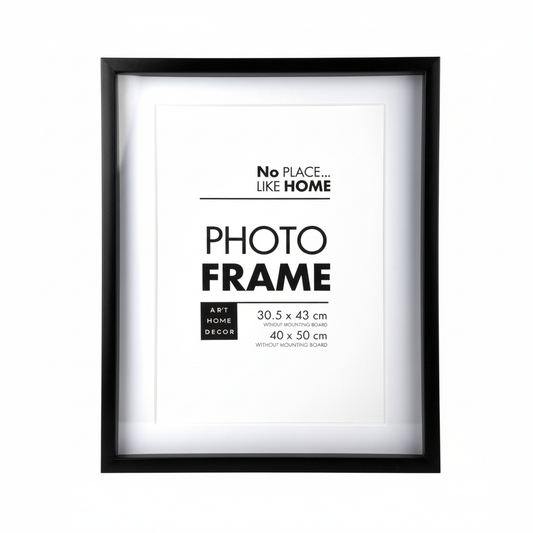 Black Plastic Picture Frame Shadow Box (40x50 cm)