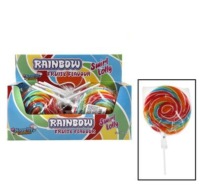 Rainbow Lolly Peppermint - Bulk Pack of 12 - Large - 140g