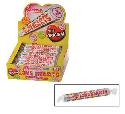 Love Hearts Large Roll - Bulk Pack of 24 - 39g