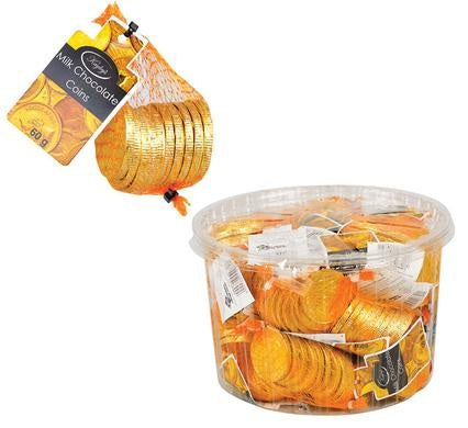 Bulk Pack Chocolate Coins - 24 Pieces - 60g
