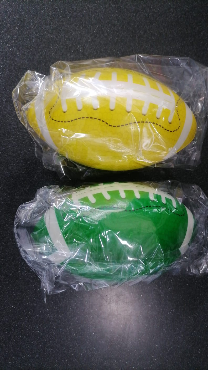 Rugby Ball Mini Assorted - 12 x 7 cm